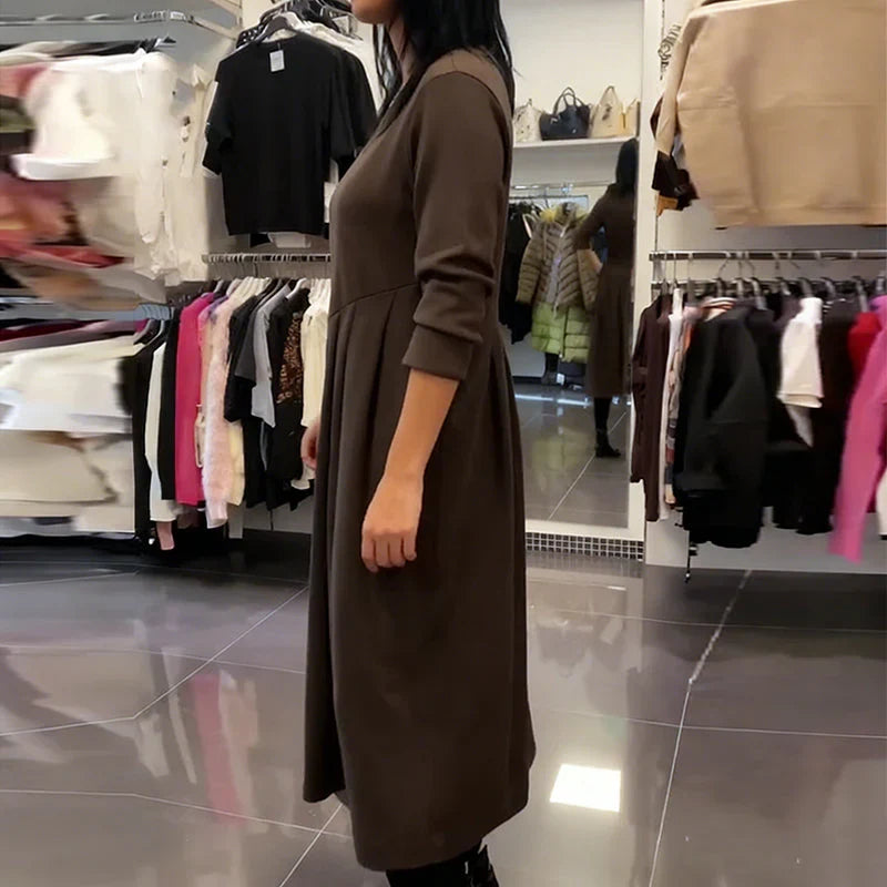 Mara – Vestido casual con escote redondo
